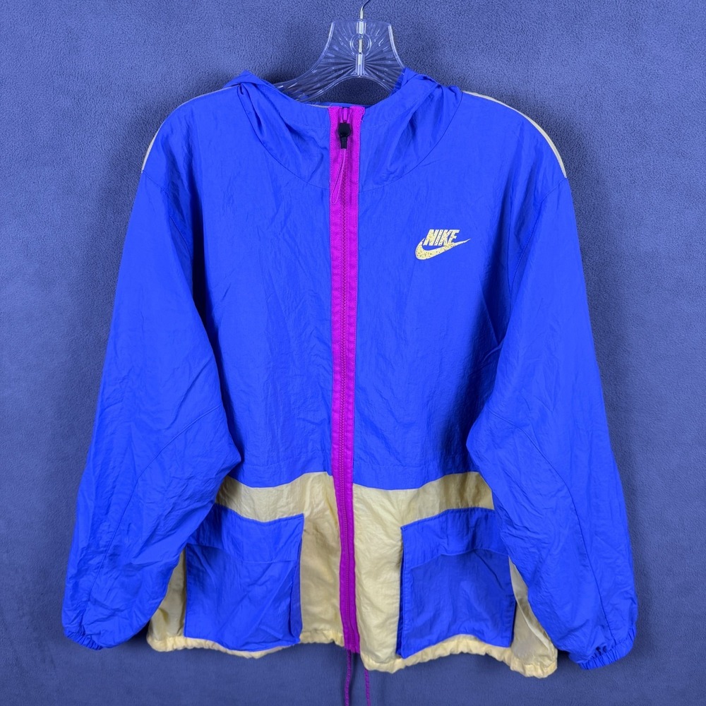 Nike Icon Clash Retro Windbreaker Womens 1X Full Zip Jacket Colorblock Track